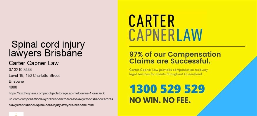  Spinal cord injury lawyers Brisbane