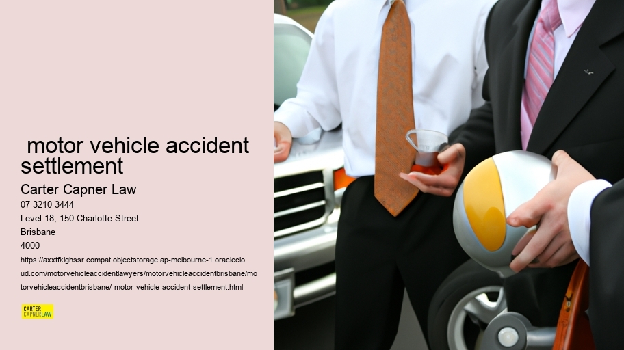  motor vehicle accident settlement       